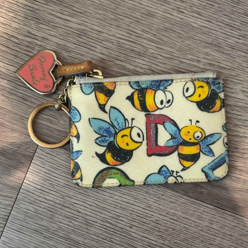 Dooney & Bourke Bee Print Mini Bag - Yellow and Blue